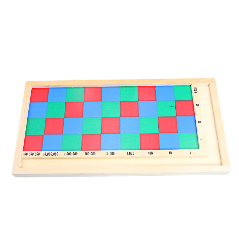 Montessori Mathematics Materials Wooden Multiplication Checker Board Toy for Children Learning Tools Early Educational Math Toys | Игрушки и