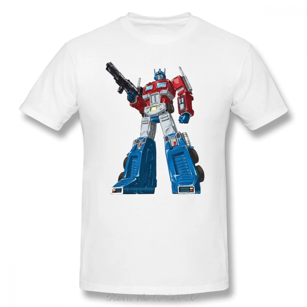 Optimus футболка Prime Летняя хлопковая забавная пляжная плюс размер принт Мужская с