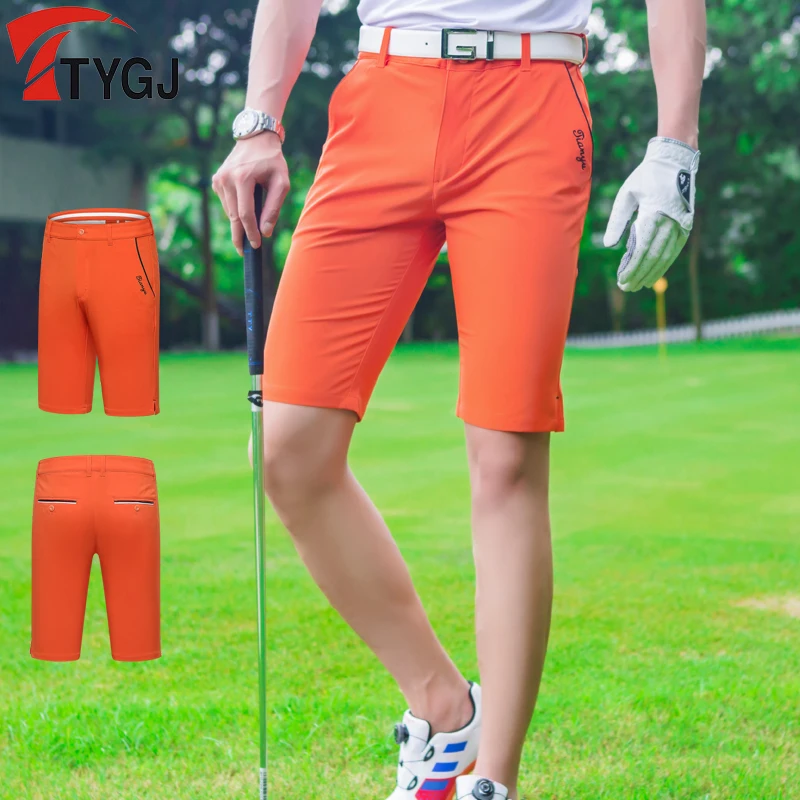 PGM Mens Quick-drying Golf Trousers Men's Soft Elastic Shorts Male Shorts Summer Thin Dry Fit Breathable Cloth D0809
