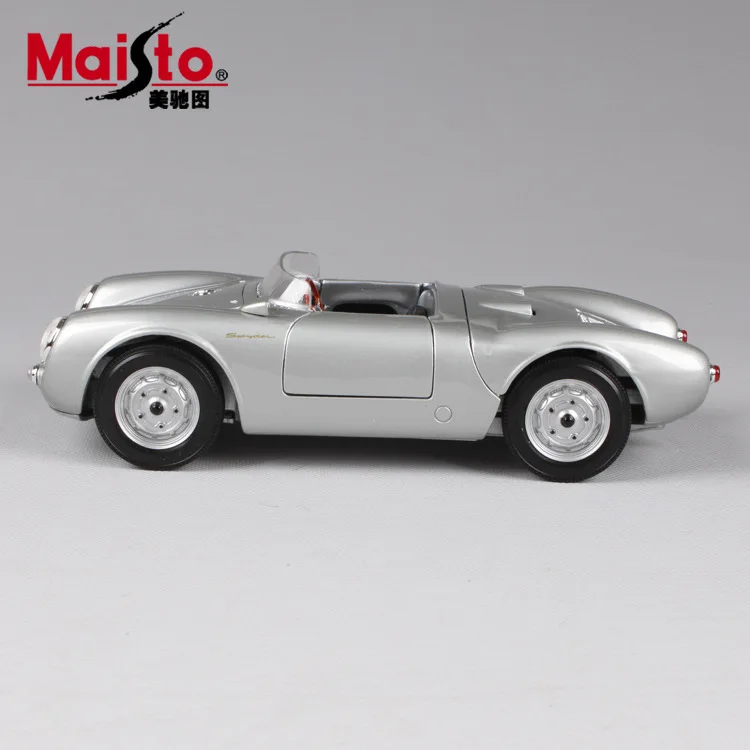 Ретро модель автомобиля Maisto 1:18 Porsche 550 A Spyder литье под давлением Классическая