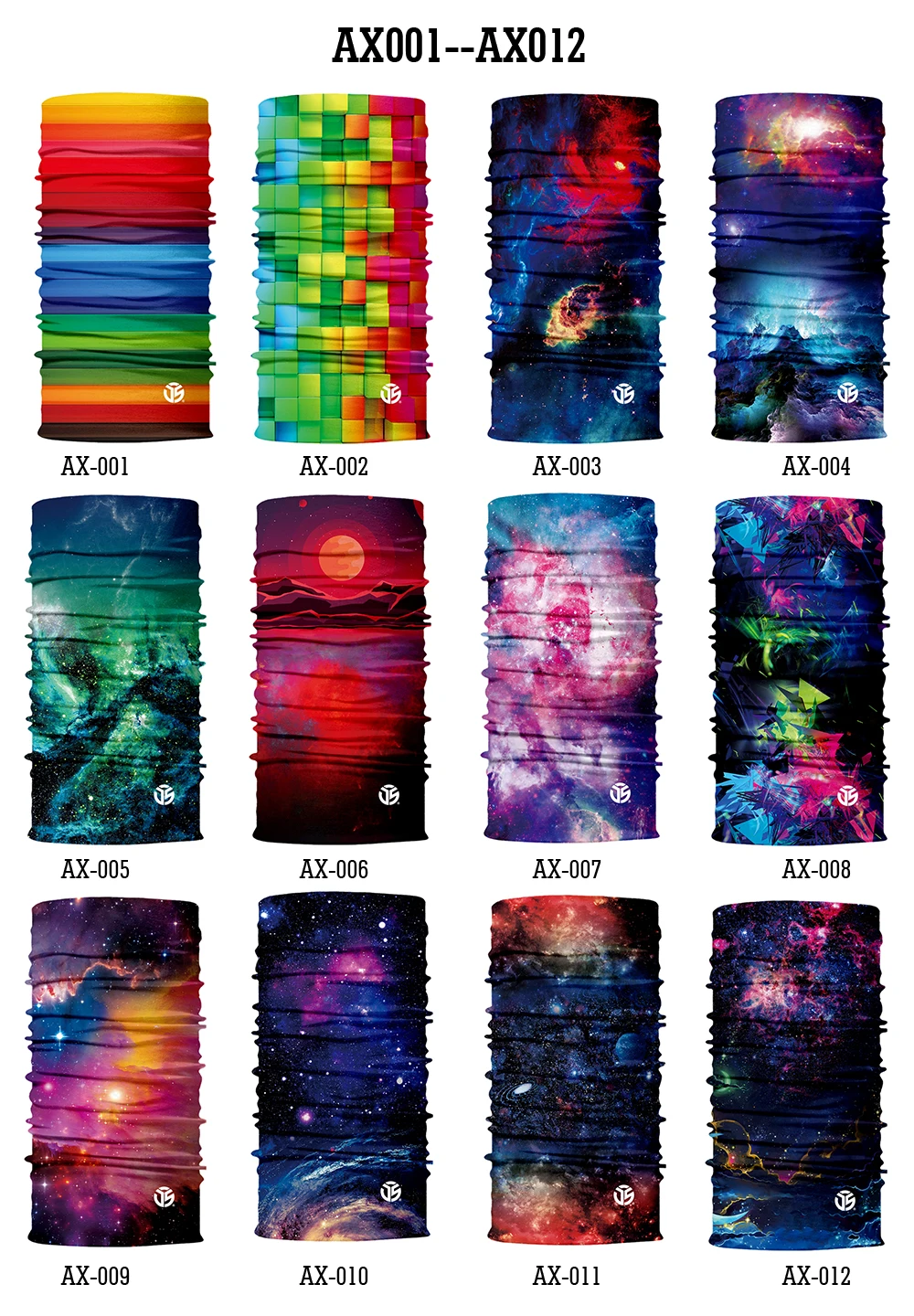 3D Galaxy Бесшовные спортивные Magic Gaiter шейные шарфы Шарфы для лица Рыбалка Велоспорт