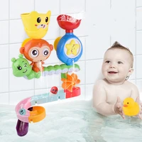 diy baby bath toys wall suction cup marble race run track bathroom bathtub kids play water games toy set for children baby toys