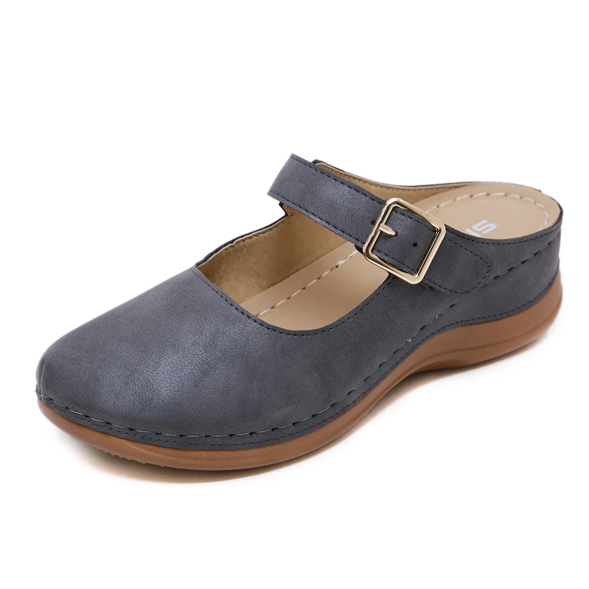 

Women's Sandals Platform 2021 Woman Shoes Low Heel Retro Sandal Retro Footwear Style Female Beach Shoes Woman Femmes Sandales