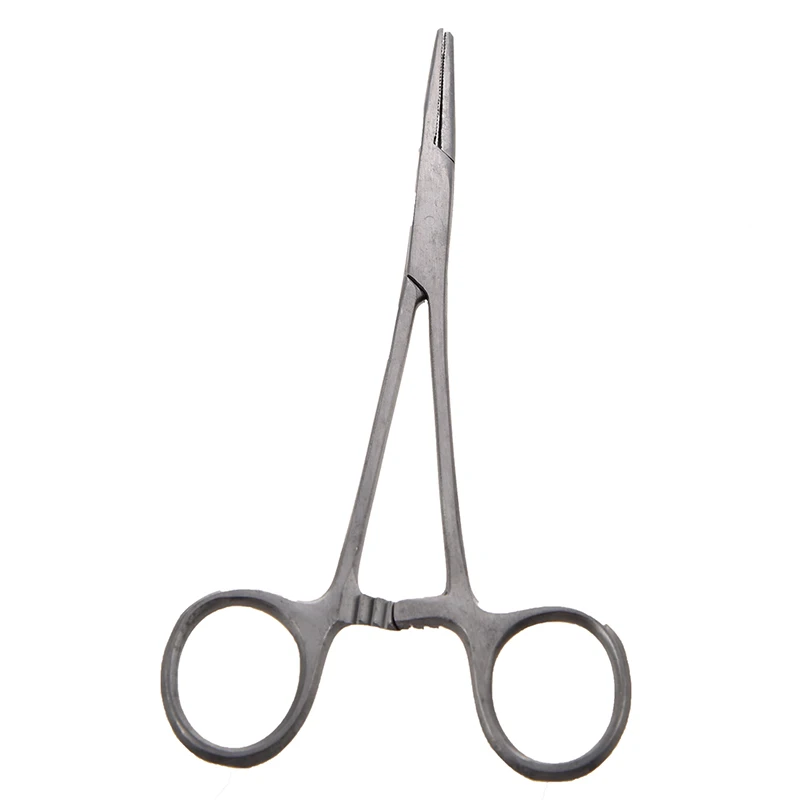 Новые 5 &quotрыболовные щипцы из нержавеющей стали прямые Hemostat запорные зажимы |