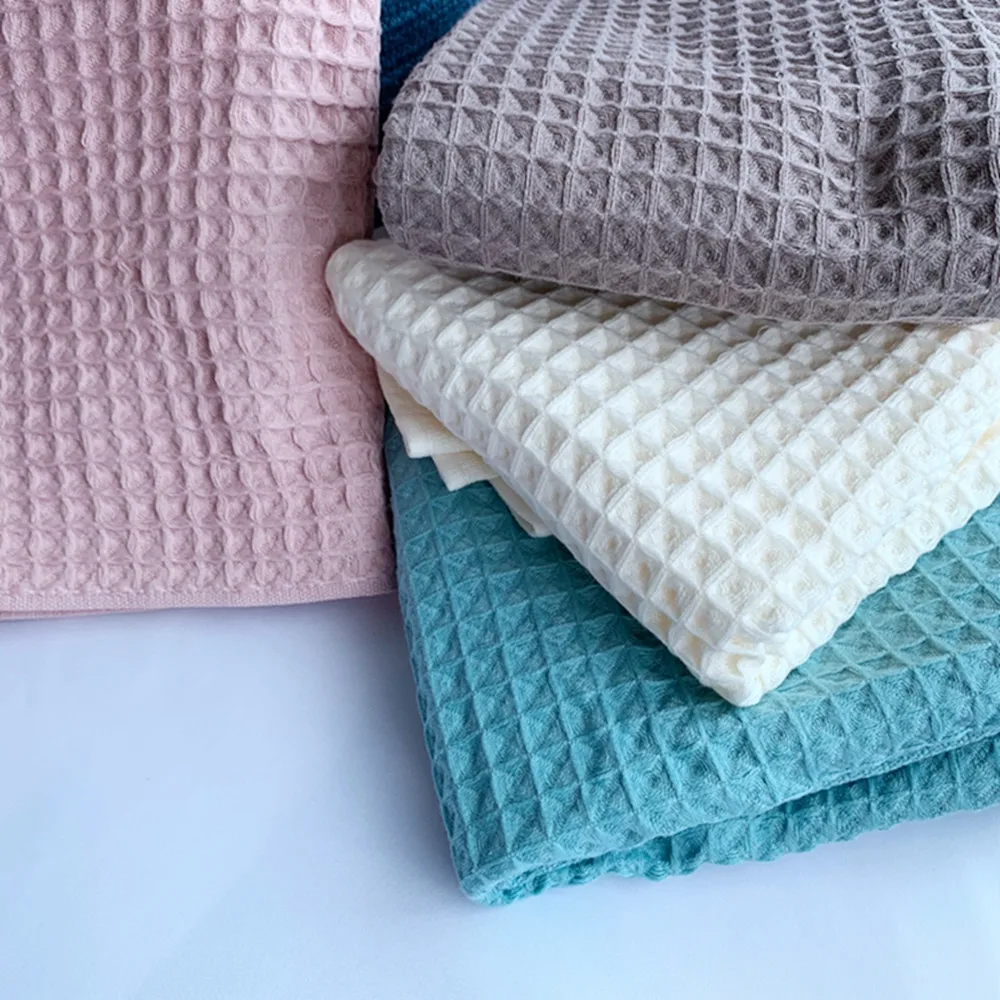 Хлопковое вафельное полотенце одеяло для детской кровати легкий покрывало