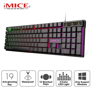 gaming keyboard wired gamer keyboards with rgb backlit 104 rubber keycaps russian ergonomic usb keyboard for pc laptop free global shipping