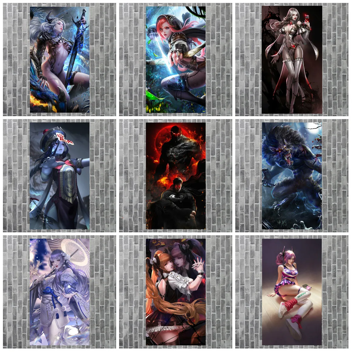 Overwatch игра CG холст картина плакат японское аниме плакаты иллюстрация персонажа