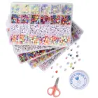 1200 шт., набор акриловых бусин в виде букв