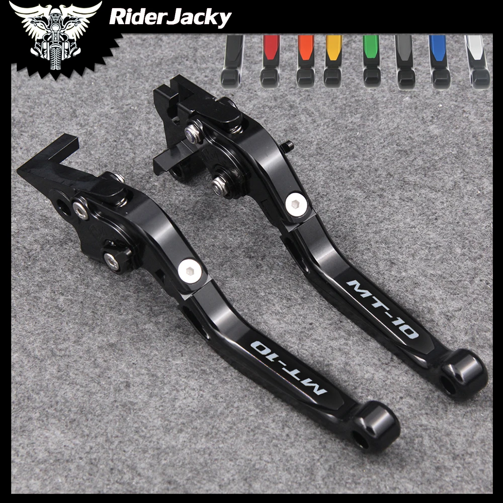 

RiderJacky Folding Extendable Motorcycle Brakes Clutch Levers For Yamaha MT 10 MT10 MT-10/FZ-10 2016-2018 2017