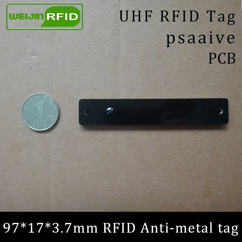 UHF RFID Метка 915 МГц 868 Alien Higgs3 EPCC1G2 6C 97*17*3 7 мм Тонкий товар Полка PCB смарт карта