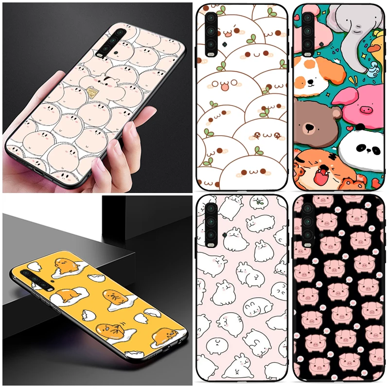 

Cartoon Cute Pig Rabbit Bear Phone Case For Xiaomi Redmi Note 9 Pro MAX 9S 5G Soft TPU Back Cover Cases Carcasa