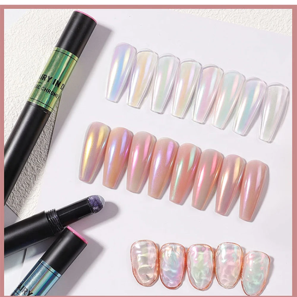 Неоновая Аврора Порошковая воздушная подушка волшебная ручка голографическая