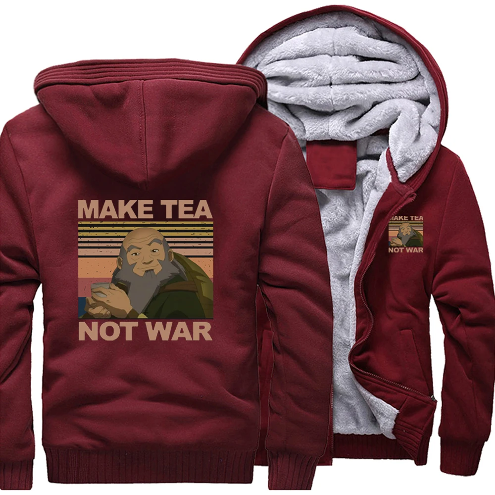 

Kawaii, свободная толстовка с надписью «старый человек, чай, не война», уличные черные куртки, верхняя мужская толстовка, зимняя теплая верхняя ...
