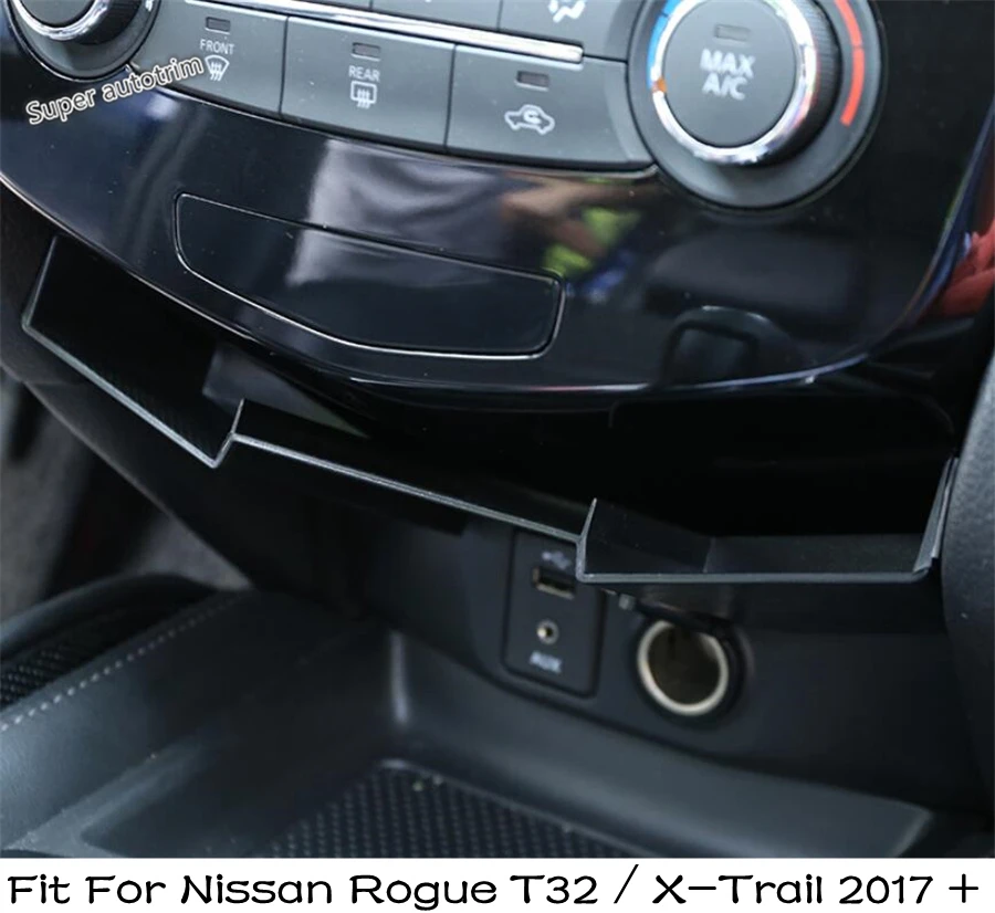 

Lapetus Center Console Container Storage Box Cover Kit Fit For Nissan Rogue T32 / X-Trail 2017 - 2020 Accessories Interior