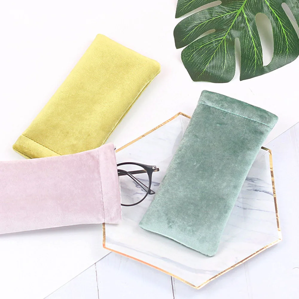 

Fashionable Sunglasses Bag PU Leather Glass Case Pouch Mobile Phone Wallet Portable Storege Case Candy Color Nearsighted Glasses