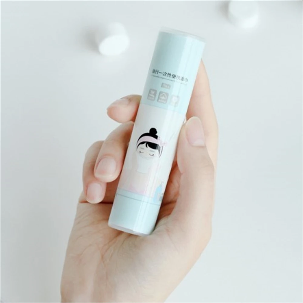 

10Pcs Practical Compressed Towels Disposable Household Travel Compact Face Washcloth Outdoor Nonwoven Pill Towel Cleansing Towel