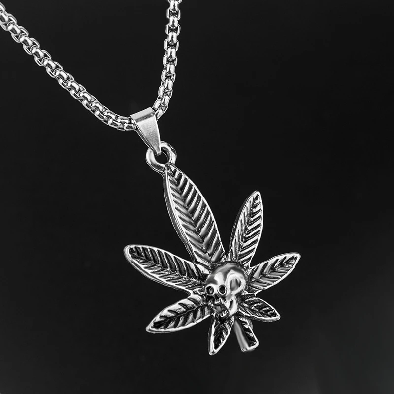 Ожерелье мужское в стиле хип-хоп модное ювелирное изделие серебряного цвета с