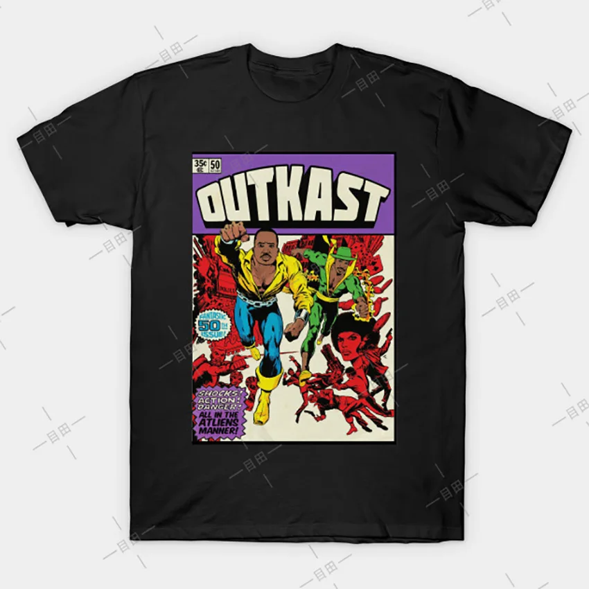 Опасная футболка Outkast Футболка big boi andre 3000 hey ya rapper|Мужские футболки| |
