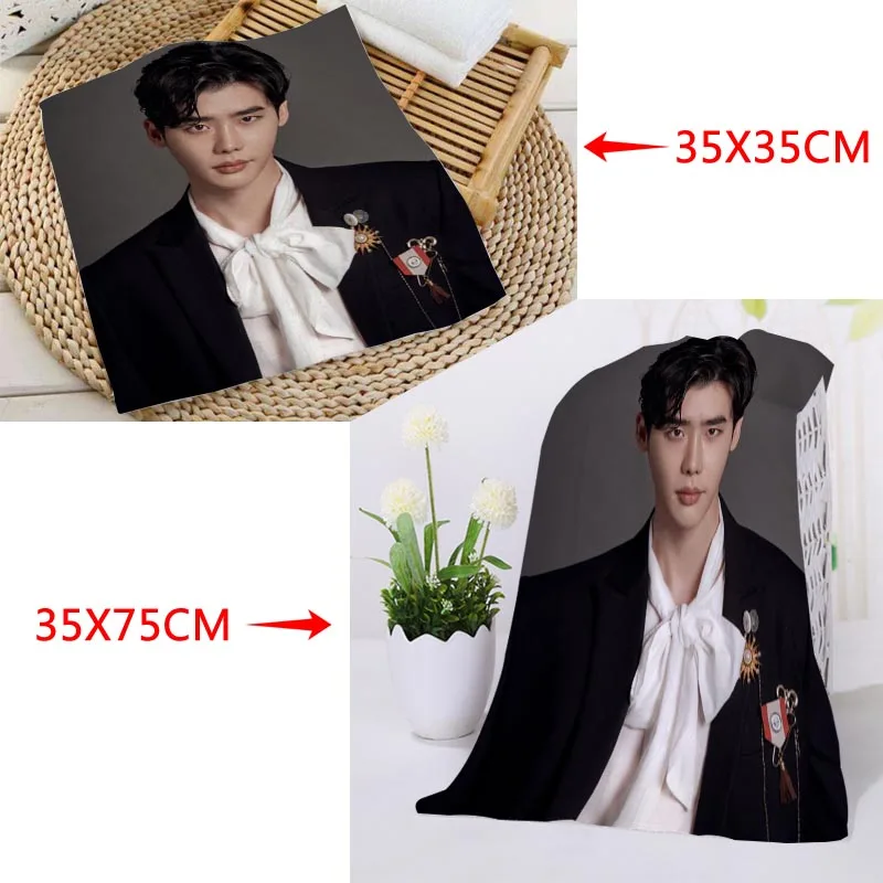 Пользовательские KPOP ли Чон сок напечатано квадратное полотенце s микрофибра