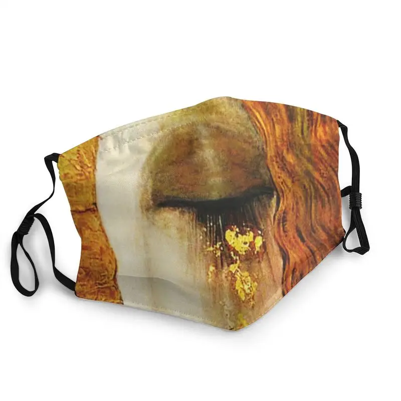 

Густав Климт Golden слеза маска одноразовые нейтральные символика арт рот маска против пыли защитный респиратор Рот-муфельная печь