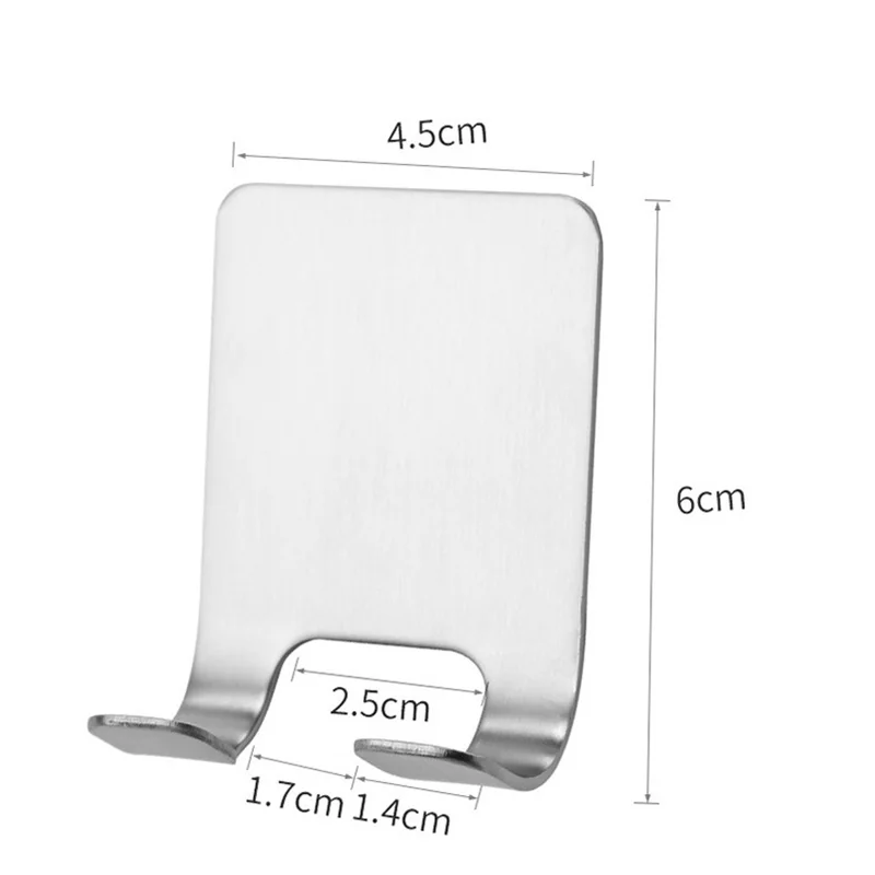 

5Pcs stainless steel Hook Razor Holder Wall Storage Men Shaving Shaver Shelf Bathroom Rack Wall nail-free strong adhesive hook