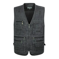 7xl 6xl new male casual summer big size cotton sleeveless vest with many 16 pockets men multi pocket photograph waistcoat sale