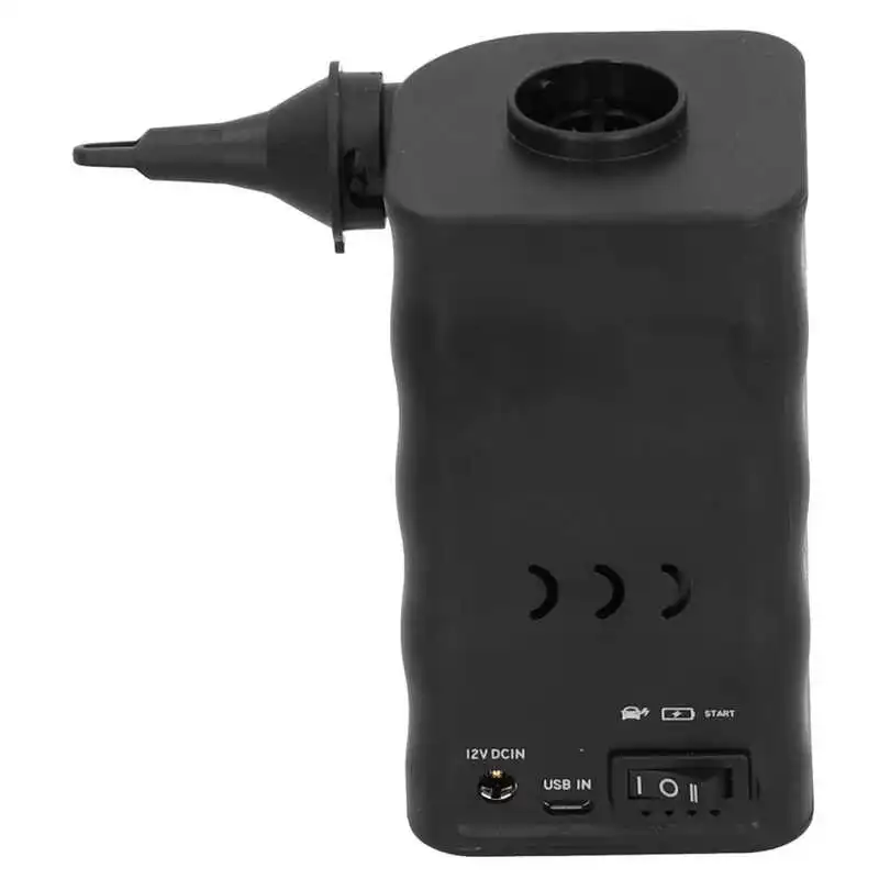

Black Multifunctional Air Pump USB Charging Portable Wireless Tire Inflator