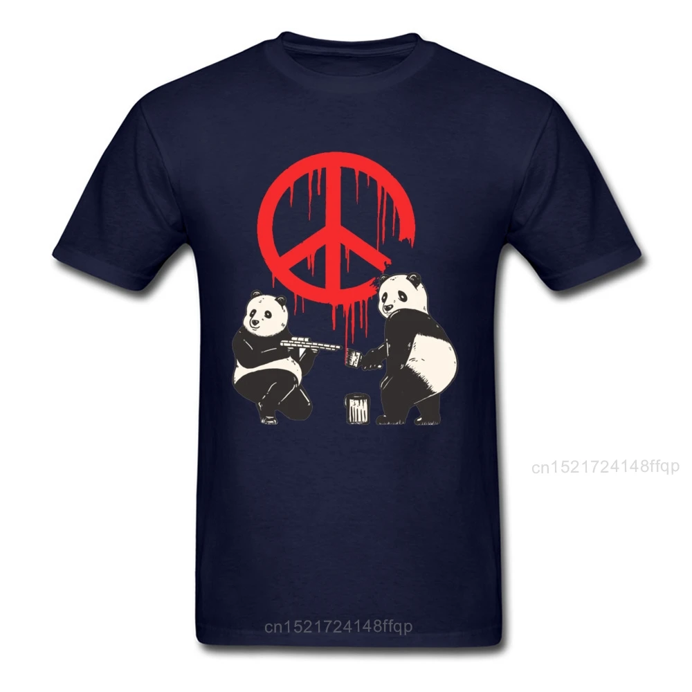 Футболка Swag Pandalism Banksy с надписью мира Мужская футболка принтом панды топы со