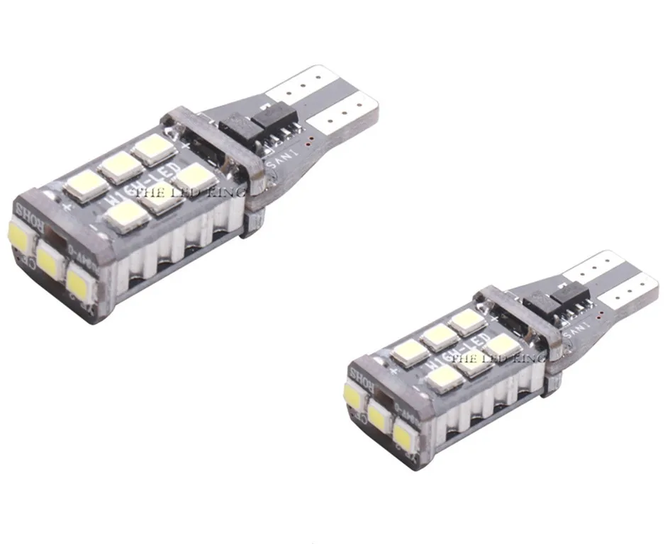 2835 15SMD 2 шт. супер яркий T15 W16W 921 45 SMD светодиодный 4014 Авто Canbus обратный свет лампы заднего хода задний фонарь - Испускаемый цвет: 2835 15SMD
