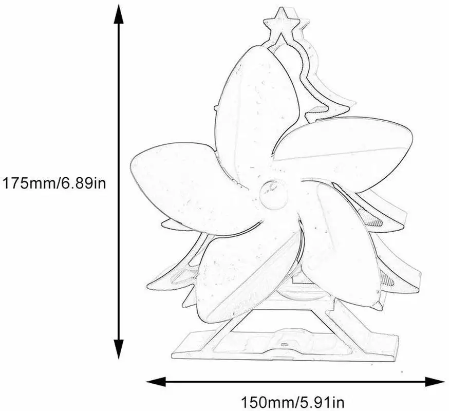 2020 новый вентилятор для камина Рождественская елка Цвет Высокая температура