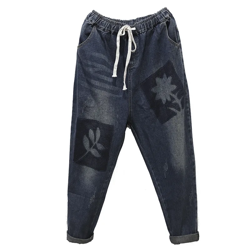 

Max LuLu 2021 Spring Fashion Style Womens Vintage Bleached Jeans Ladies Casual Loose Pantalons Female Denim Trousers Plus Size