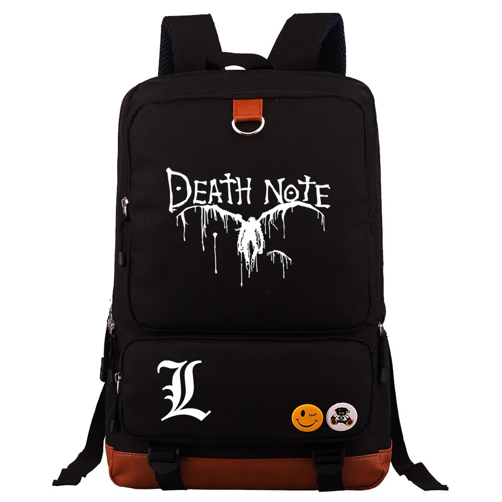Death Note Backpack For Boys Girls Travel Shoulder Backpack Cosplay Men Women Large Capacity Daily Bookbag Mochila