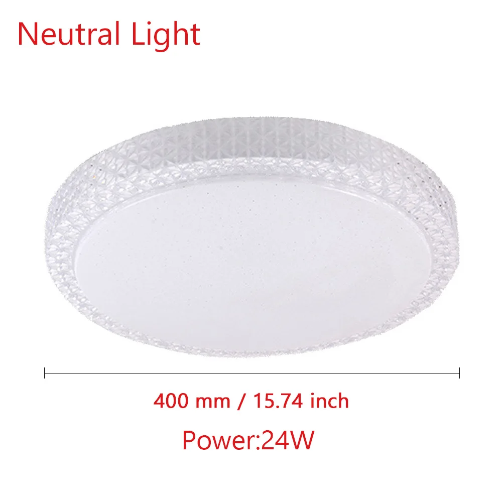 Neutral 24W 400mm Светильник потолочный светодиодный светильник потолочный светильник светодиодные люстры светодиодная люстра светильники потолочный светильник светодиодный люстры потолочные для гостинной для спальни и гостиной - Цвет абажура: Neutral 24W 400mm