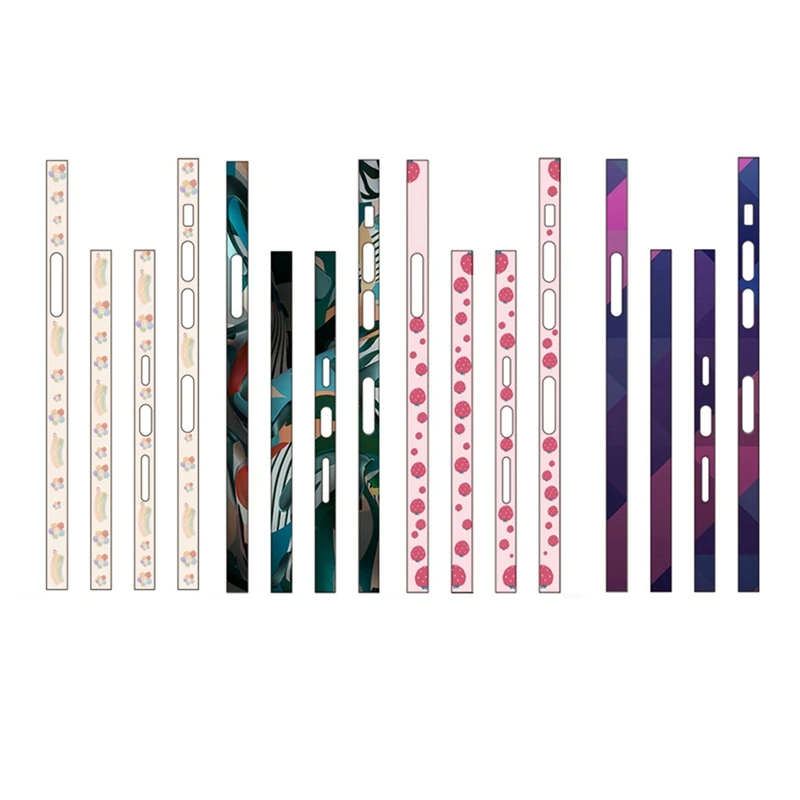 

4 шт. наклейка матовая боковая пленка для телефона для Iphone 12 рамка Защитная ПВХ пленка для Iphone 12 Pro