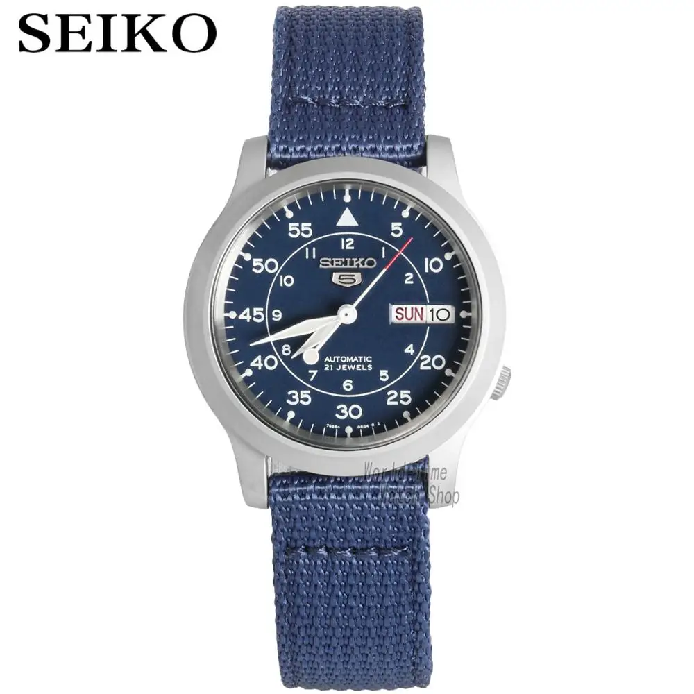 SNK807K2-A Seiko часы мужские 5 автоматические часы люксовый бренд водонепроницаемые спортивные мужские часы набор мужские часы водонепроницаемые часы relogio masculino - Цвет: SNK807K2-A