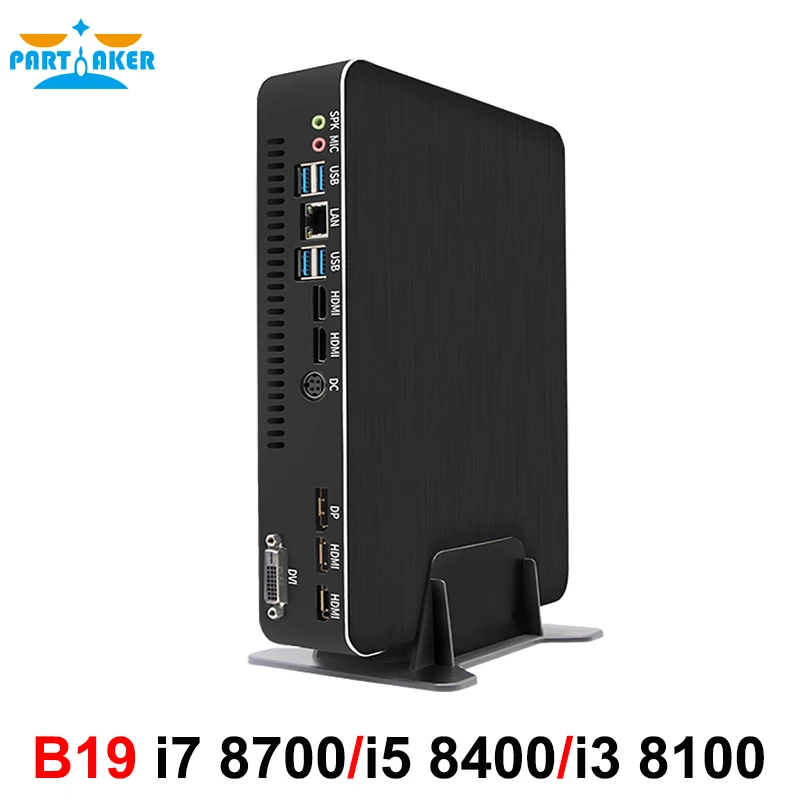 Популярный игровой компьютер Intel core i7 8700 i5 8400 i3 8100 Nvidia GTX 1050TI 4 Гб мини ПК 2 * DDR4 HDMI 0 1 DP