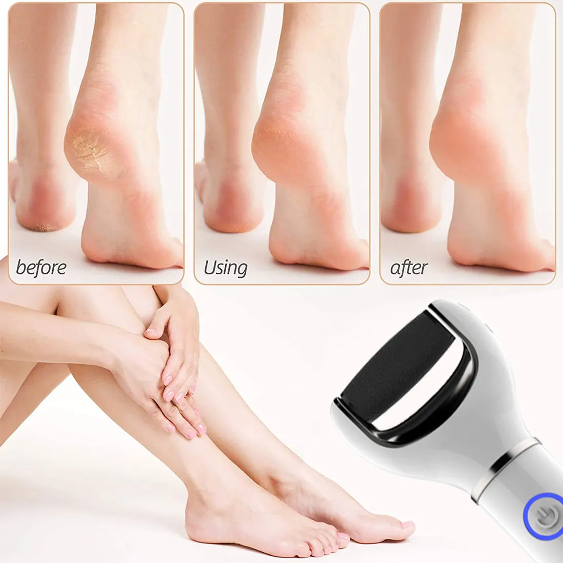

Newest Electric Foot File Callus Remover Pedicure Tools Dead Skin Remover Foot Files USB Rechargeable Foot File Skin Care Tool