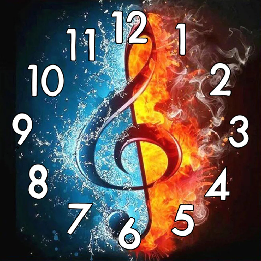 Набор для алмазной живописи алмазная 5D мозаика с часовым механизмом объемная