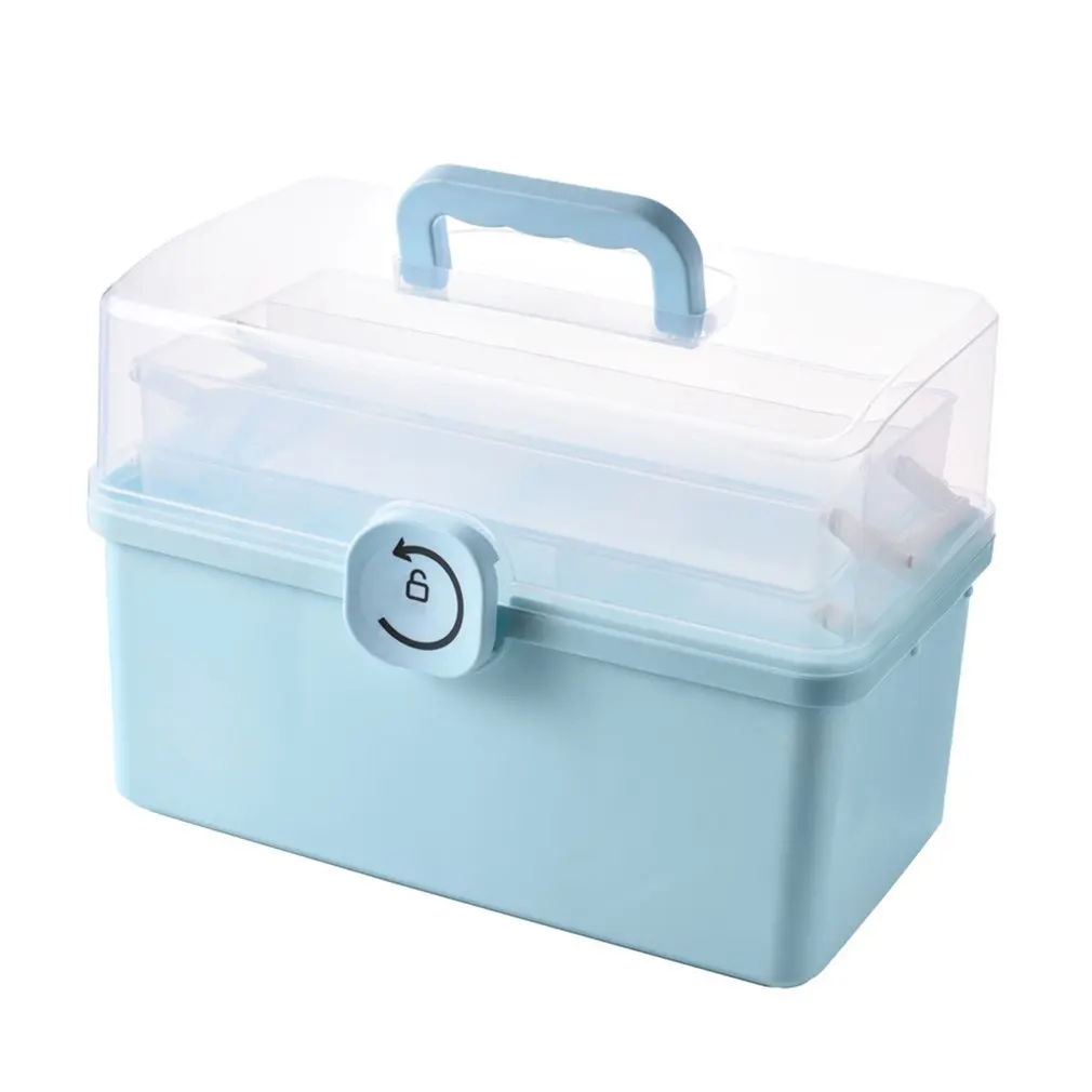 

Storage Box 3 Layers Large Capacity Medicine Box First Aid Medical Box Portable Medicine Box Home Medical Box Medicine Chest