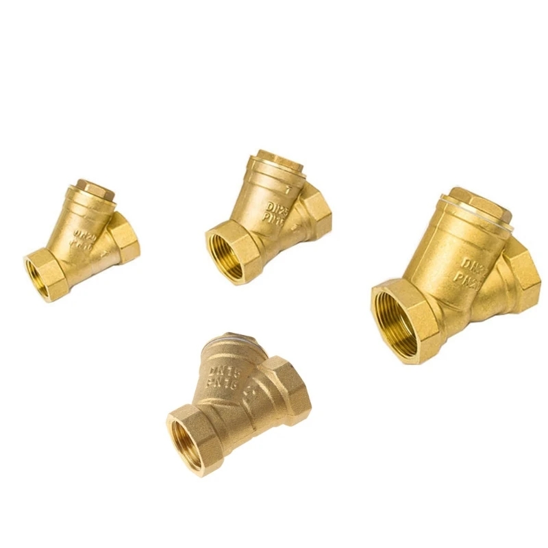 

DN15 DN20 DN25 DN32 Female Inline Y Mesh Strainer Threads Filter Brass filter valve Y Shaped Brass Strainer Filter Valve