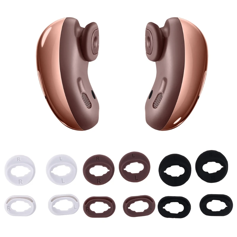 

Soft Silicone Earbuds Cover Eartips Ear Cap Earplugs Earhook for SAMSUNG -Galaxy Buds live Bluetooth-compatible Earphone