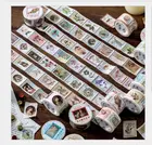 Ретро почтовое отделение грибы Цветы Листья кофе муха винтажные штампы васи лента DIY планировщик скрапбукин малярная лента