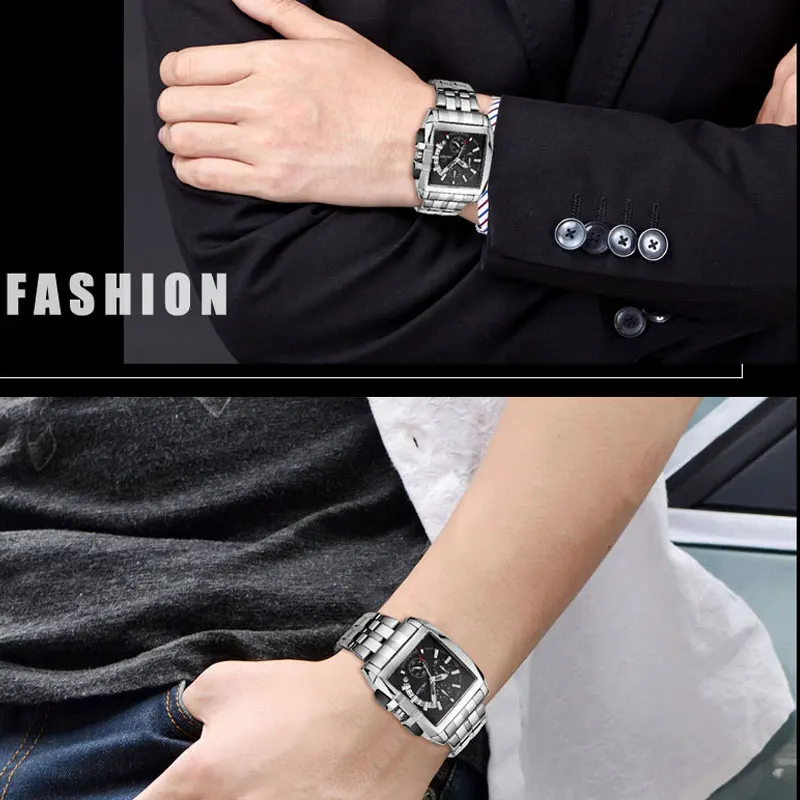 Часы наручные MEGIR Мужские кварцевые брендовые Роскошные Спортивные Повседневные