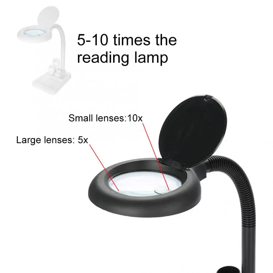

Magnifying Glass Table Lamp With 5X 10X Magnifier With 36 LED Lights Magnifying Glasses