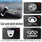 Липкий нескользящий ПВХ коврик для приборной панели автомобиля, автомобильный нескользящий липкий гелевый коврик для Renault Megane 2 Duster Logan Captur Clio Laguna 3 Duste