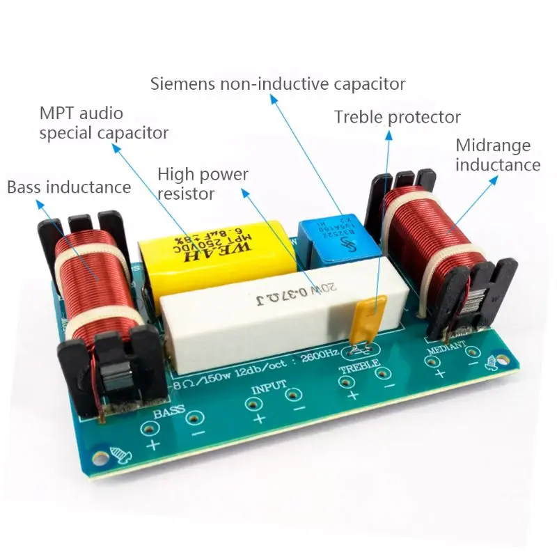 WEAH-338 3 Way 120W динамик аудио делитель частоты громкоговоритель фильтр | Электроника