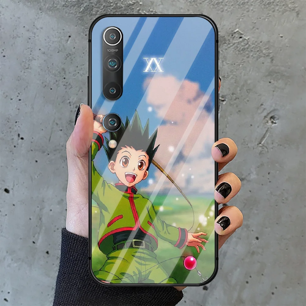 

hunter x hunte Phone Tempered Glass Case Cover for Xiaomi Mi A MAX X POCO M Note 3 9 10 11 i T Pro Lite Fashion Shell Painting