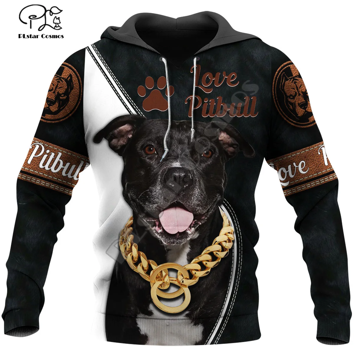 

PLstar Cosmos NewFashion Animal Pitbull Love Dog Harajuku 3DPrint Men/Women Unisex Autumn Pullover Jacket Casual Zip Hoodies D-2