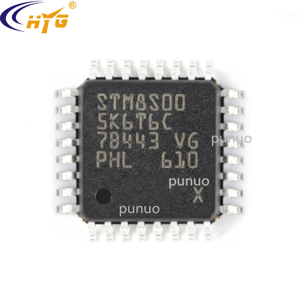 Оригинальные аутентичные STM8S005K6T6C Инкапсуляция LQFP 32 8 битные MCU 10 ADC таймеры
