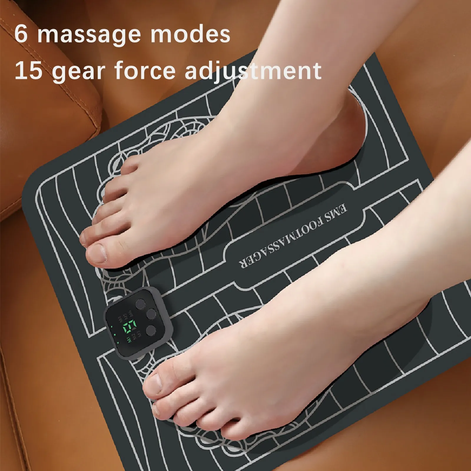 ABS Foot Massager Physiotherapy SBR Electric Massage Pad To Promote Blood Circulat Stimulator Unisex | Красота и здоровье